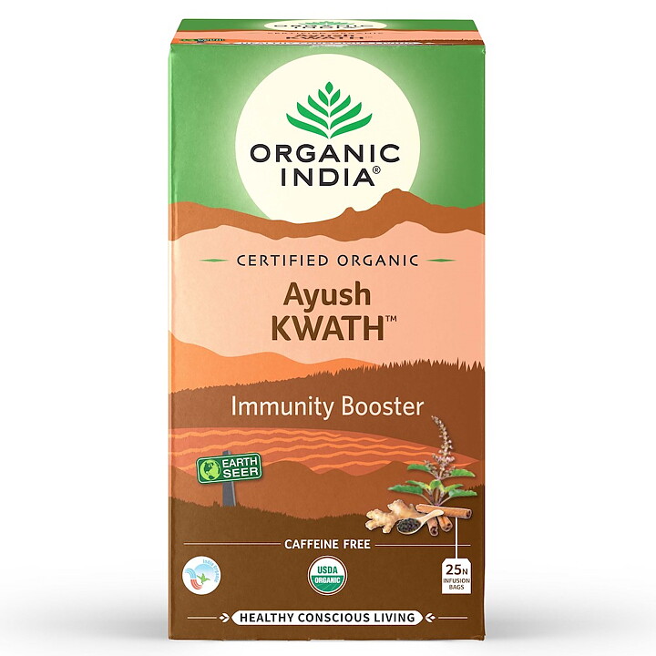Ayush Kwath Org, 25  teabags Organic India