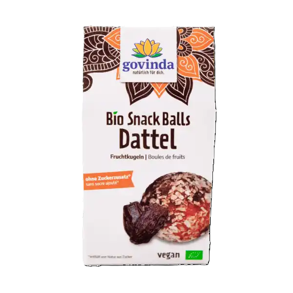 Snack Bollar Dadlar 100g Eko., Govinda