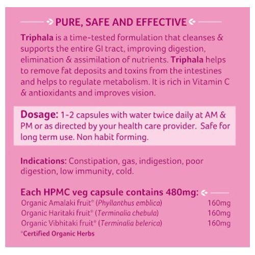 Triphala Eko. 90kaps Organic India - 2