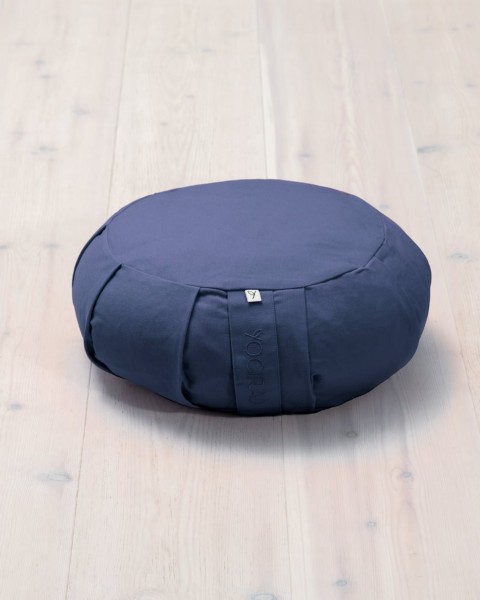 Meditation cushion, Round - Blueberry Blue