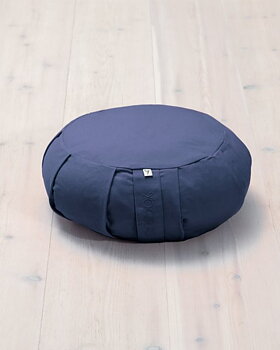 Meditation cushion, Round - Blueberry Blue