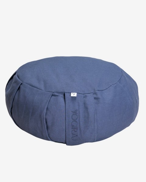 Meditation cushion, Round - Blueberry Blue - 2