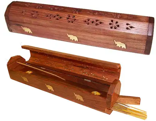 Wooden Incense Box Elephant, Sattva - 2