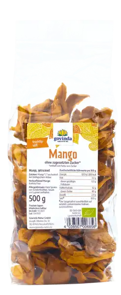 Torkad Mango Ekologisk 200g Govinda