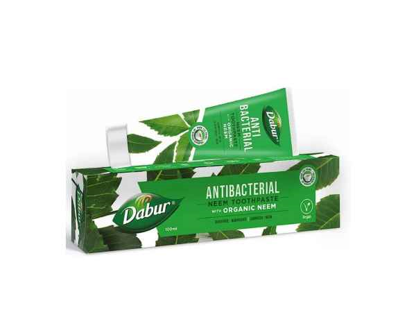  Antibacterial Toothpaste with Organic Neem 100ml, Dabur  - 2