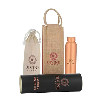 Kopparflaska Slät 950ml, Divine Copper
