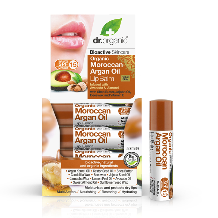 Dr Organic Läppbalsam Argan - 2
