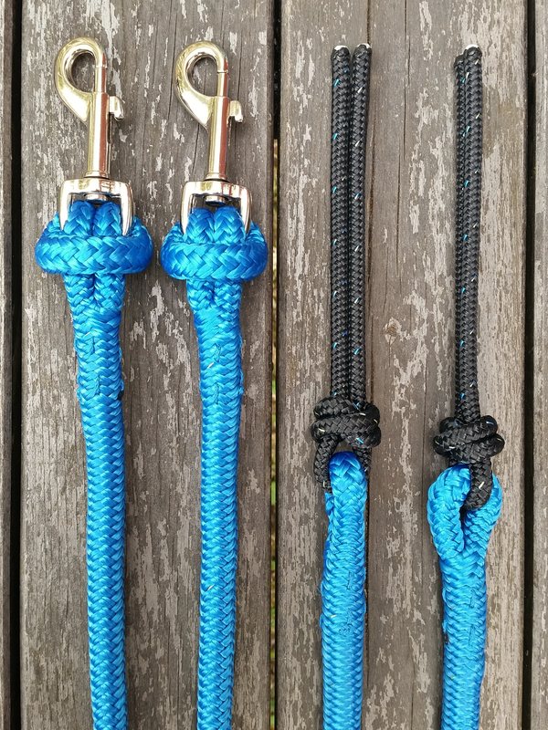 Split reins with removable snaps and rope poppers - 2