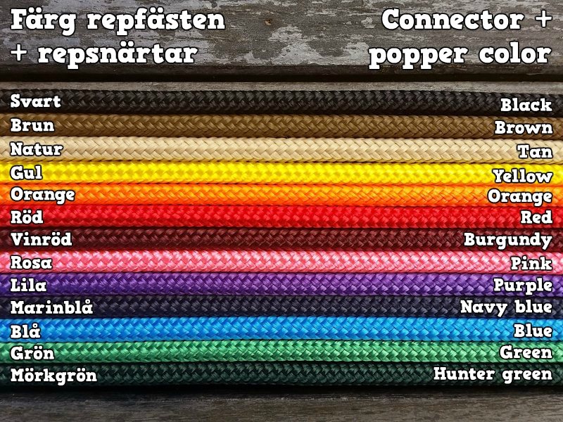 Delade tyglar med repfästen och repsnärtar - 4