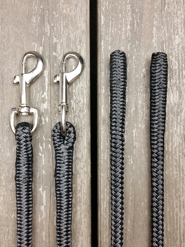 Delade tömmar med permanenta hakar - 10 mm - 2