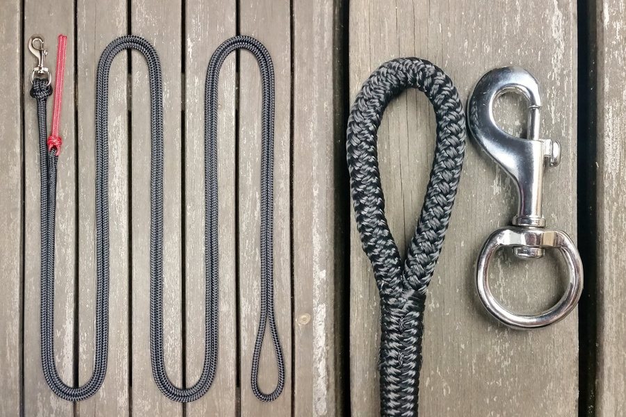 Ledrep med pistolhake och repsnärt - 10 mm - 3