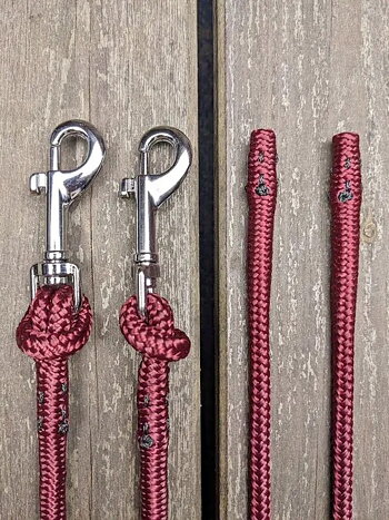Long split reins with removable snaps - 6 mm