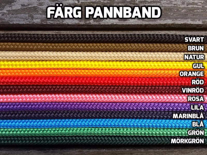 Rakt pannband med dekorativa knopar - 4
