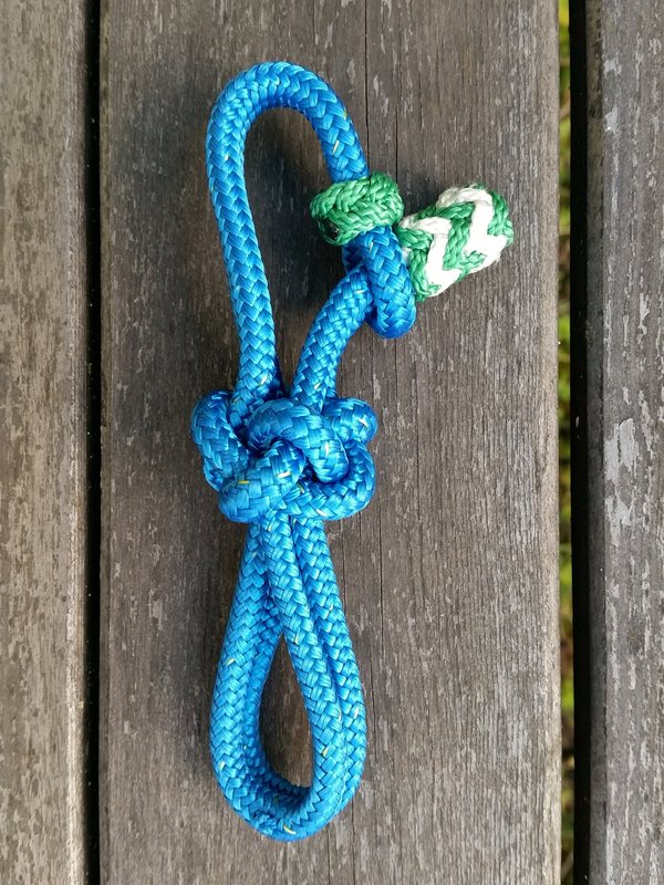 Rope connector for braided rope halters - 2