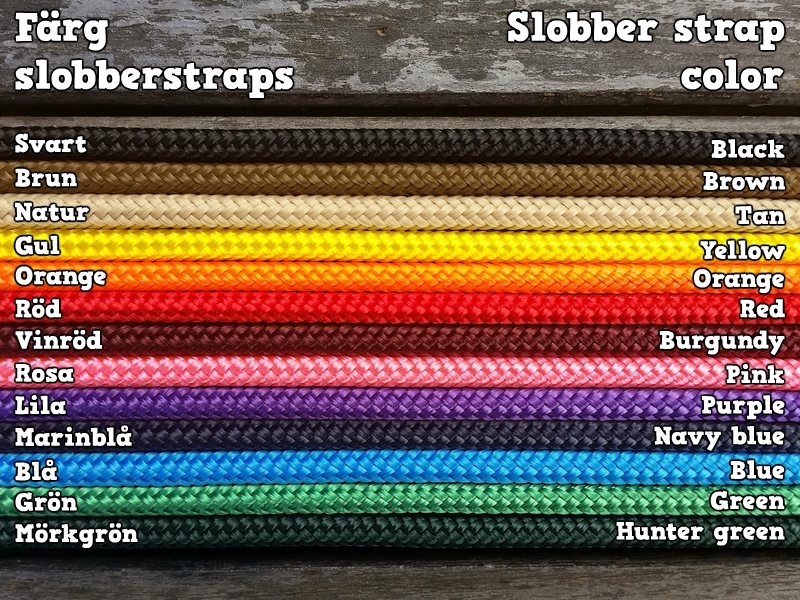 Rope slobber straps with decorative end knots - 4