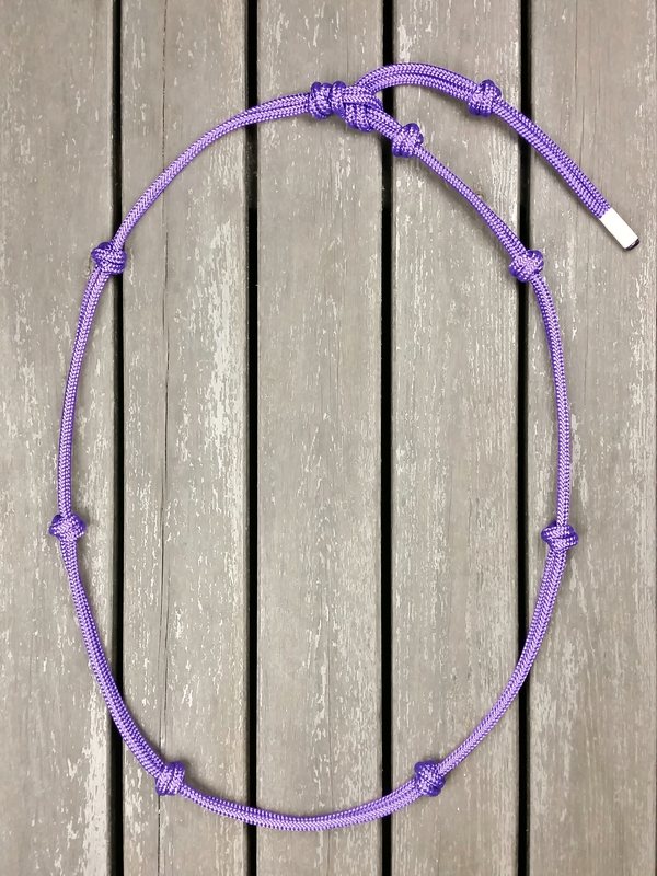 Neck rope with rope halter tying