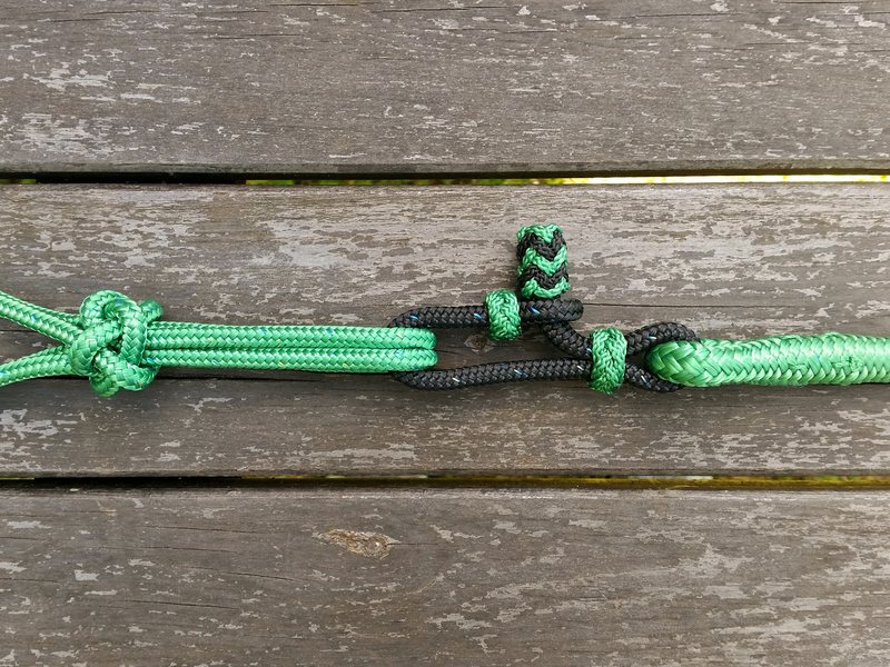 Lead rope with rope connector and end knot - 10 mm - 3