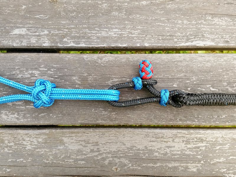 Ledrep med repfäste och tofs - 10 mm - 3