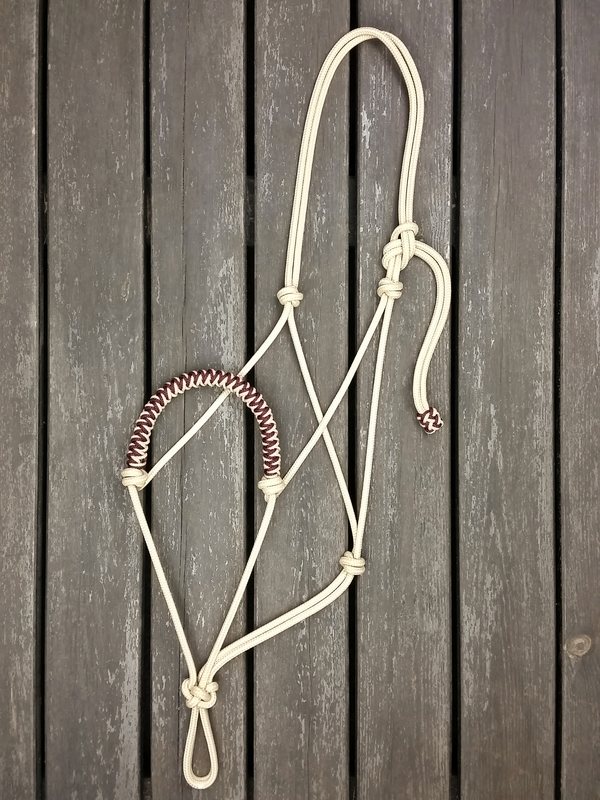 Braided standard rope halter