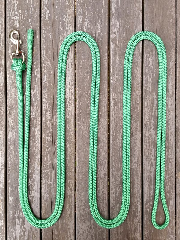 Lead rope with bolt snap and back splice - 10 mm, 6 m, Green