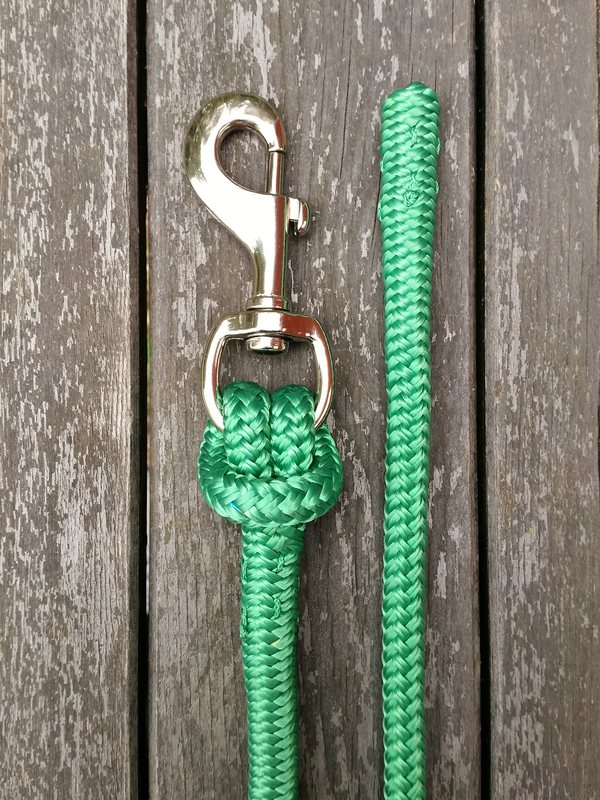 Lead rope with bolt snap and back splice - 10 mm, 6 m, Green - 2