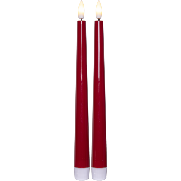 2-pack batteriljus "red shiny" - 4
