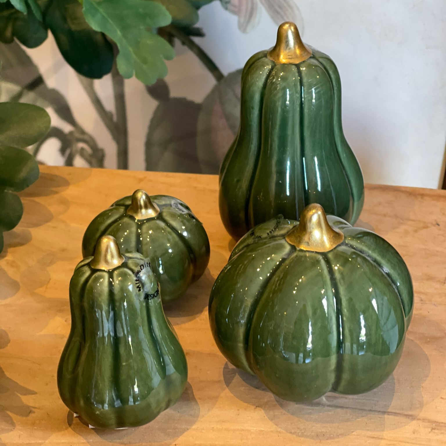Pumpa keramik grön - liten - 2