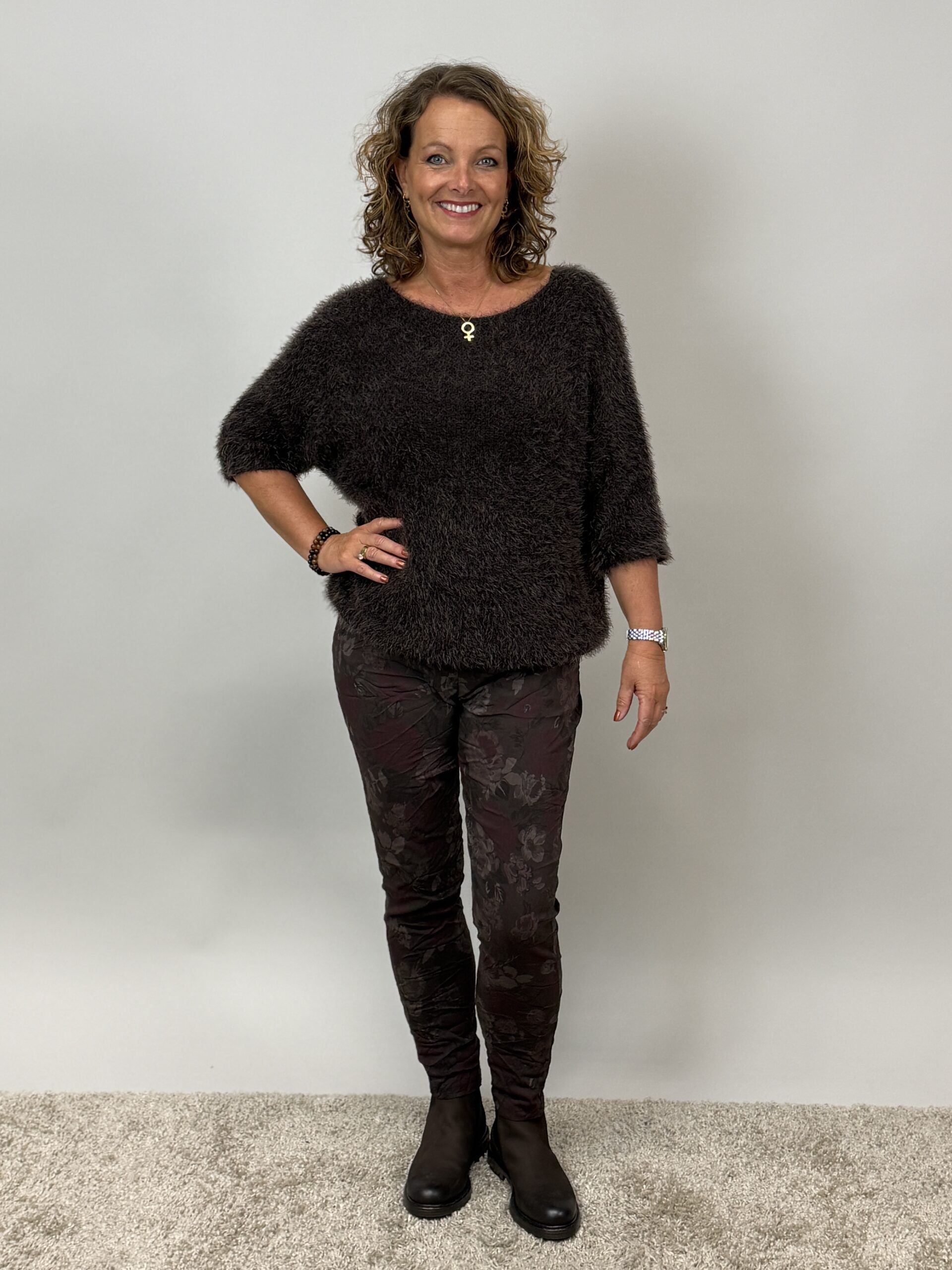 Parisa tröja brun one size - 3