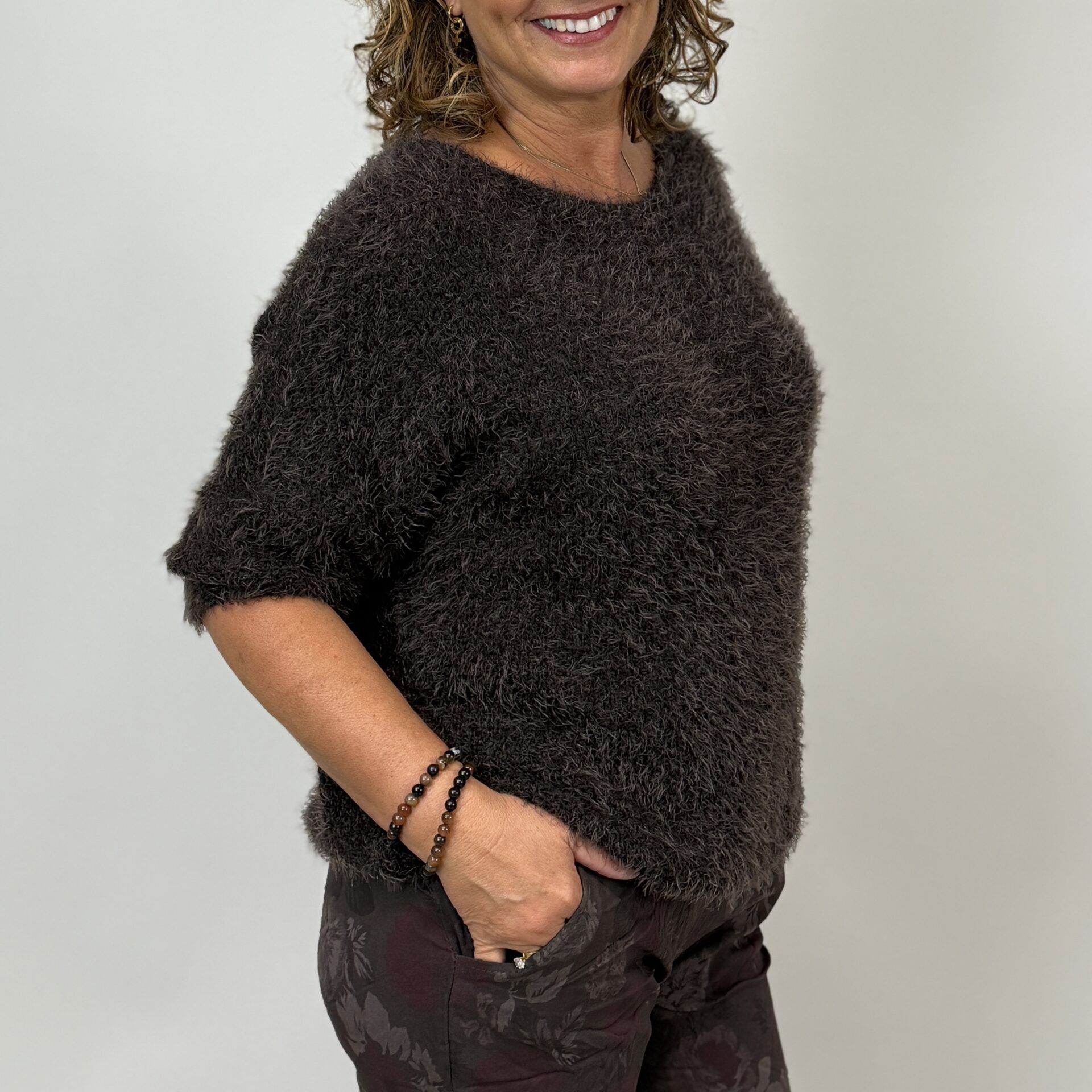 Parisa tröja brun one size - 2