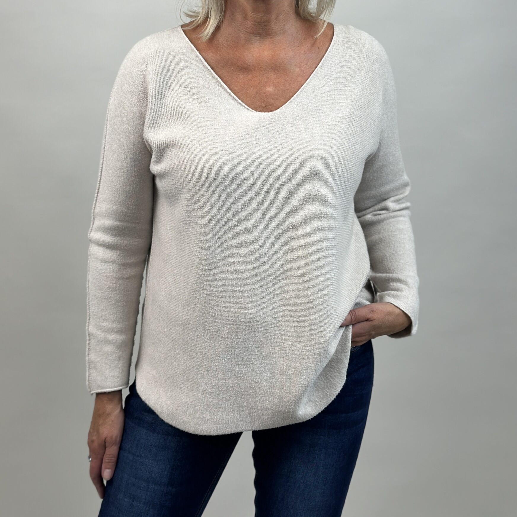 Hella tröja beige ONE SIZE