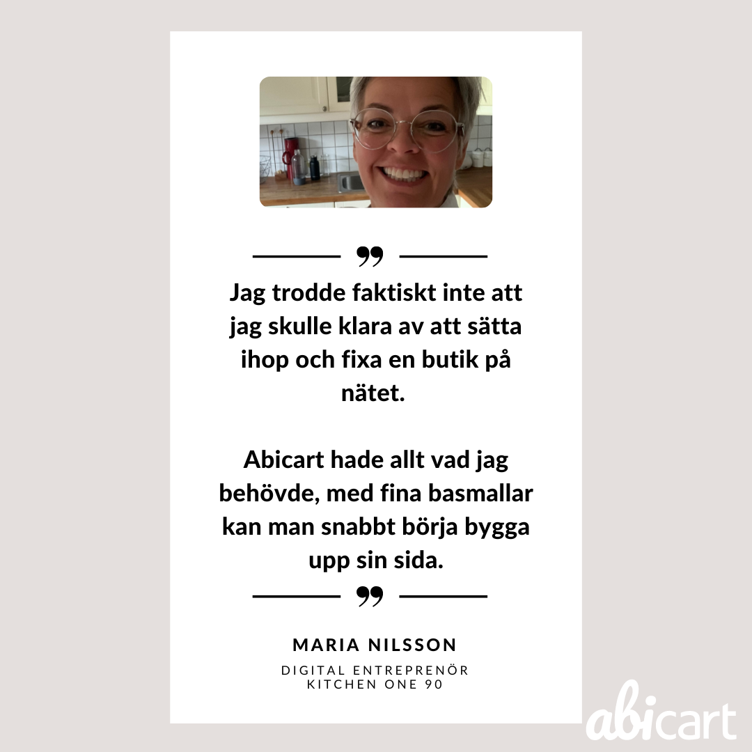 Kitchen One 90 - "Min starka sida är bakning och absolut inte datorer"