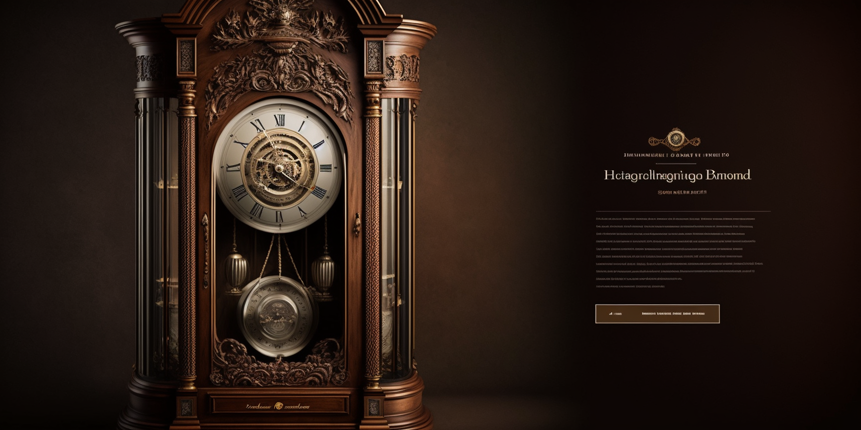 Sell grandfather clocks in your own webshop