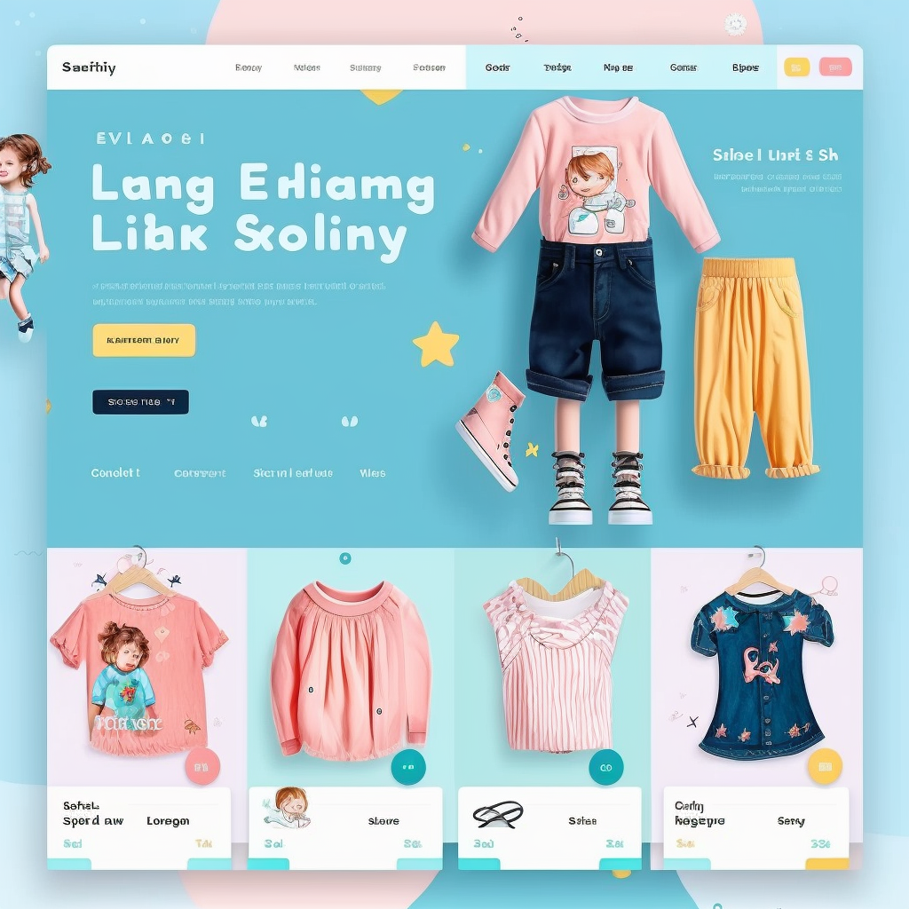 Selling children's clothing in your own online shop