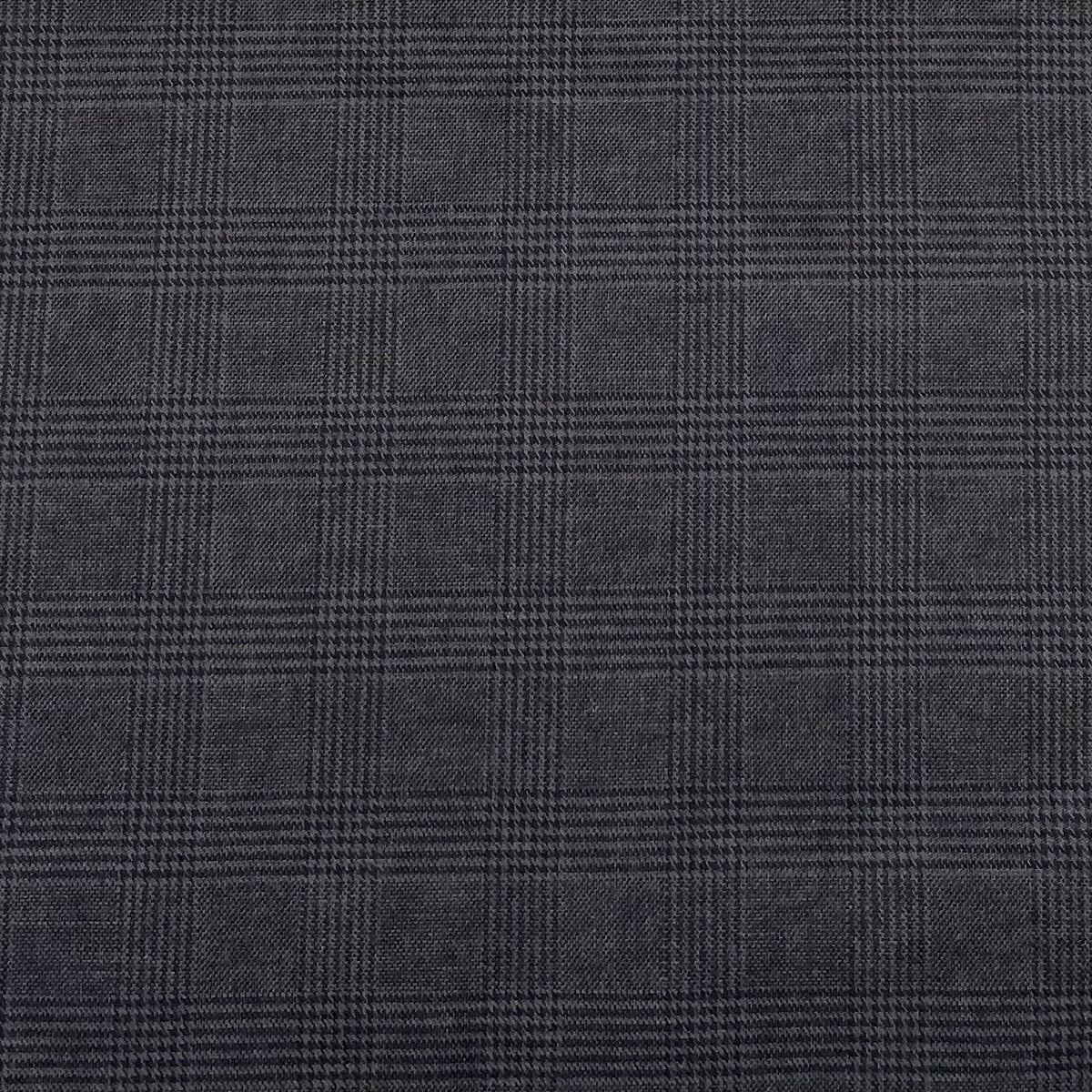 Checked Gabardin Dk Grey