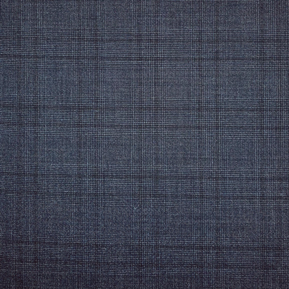 Pure Wool Checked Royal Blue