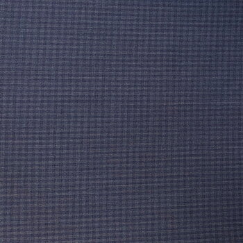 Pure Wool Checked Blue