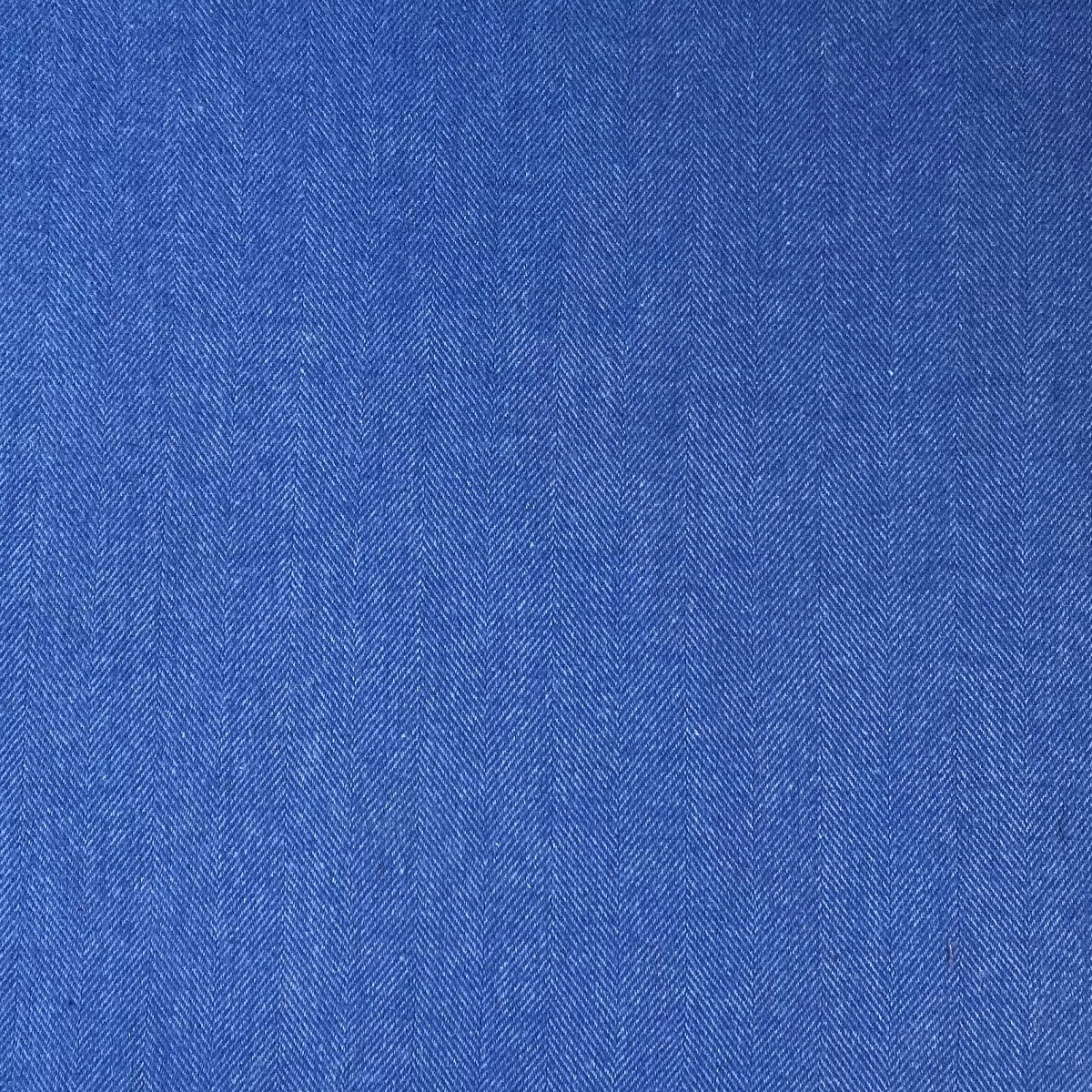 Herringbone cotton Pop Blue