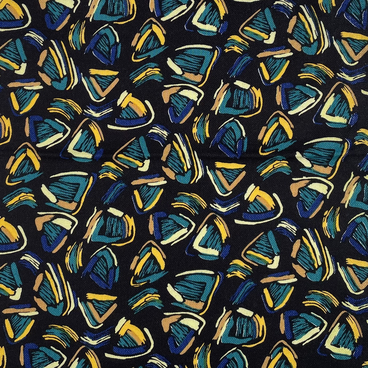 Retro Viscose black/green
