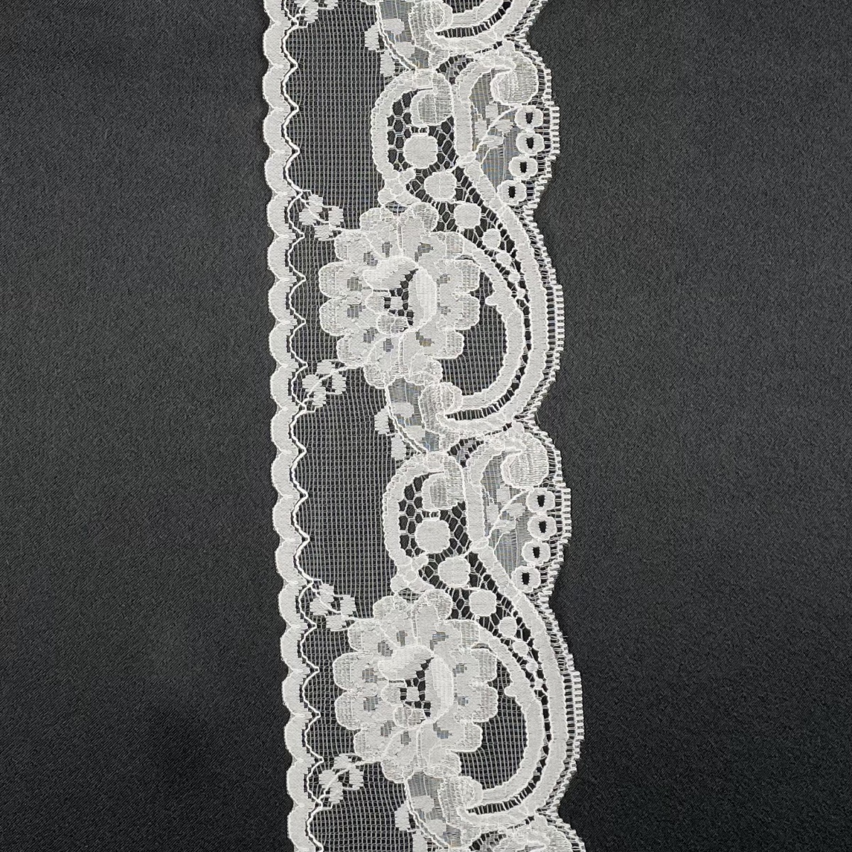 Retro Lace Flowers Grey