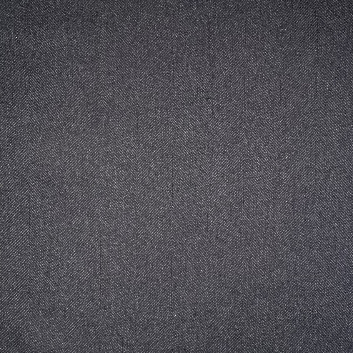 Wool/Cashmere Herringbone Dk Grey 