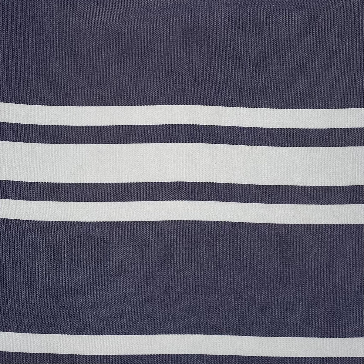 Viscose Printed Stripes Ocean Blue