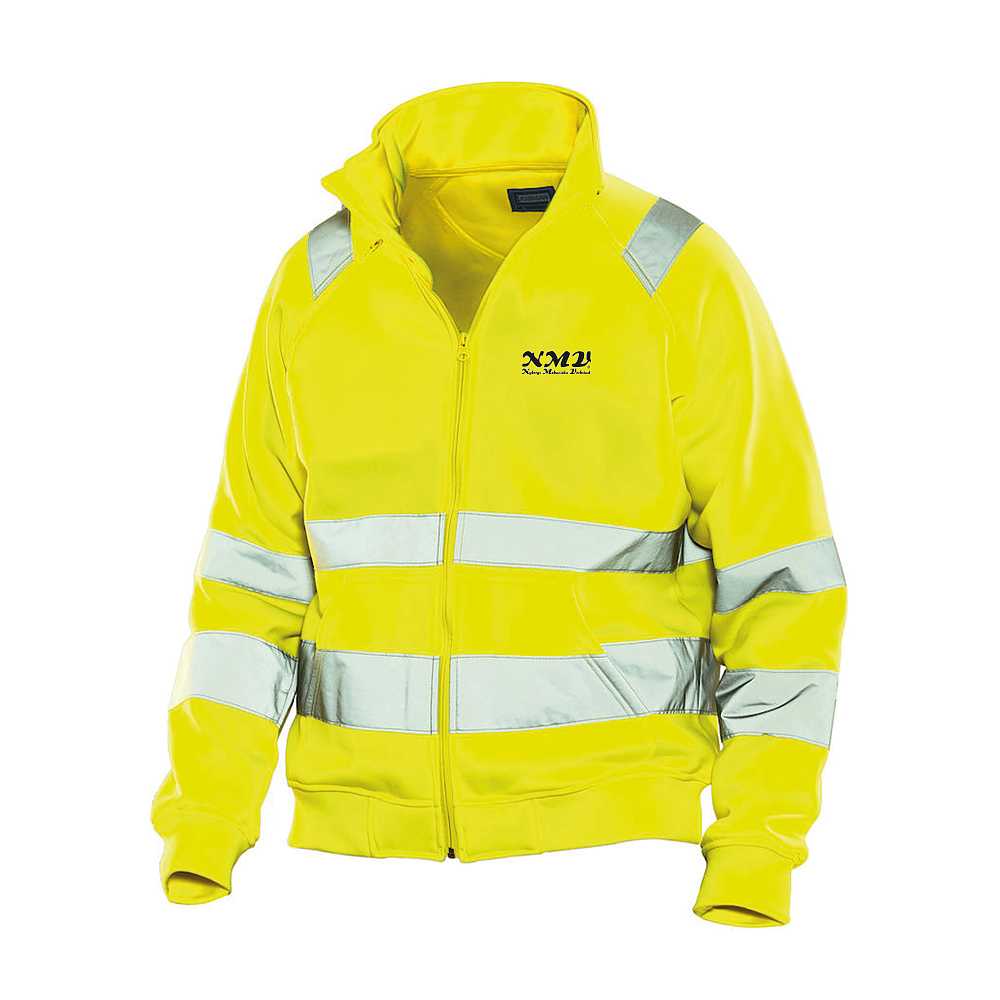 Sweatshirtjacka Varsel Gul