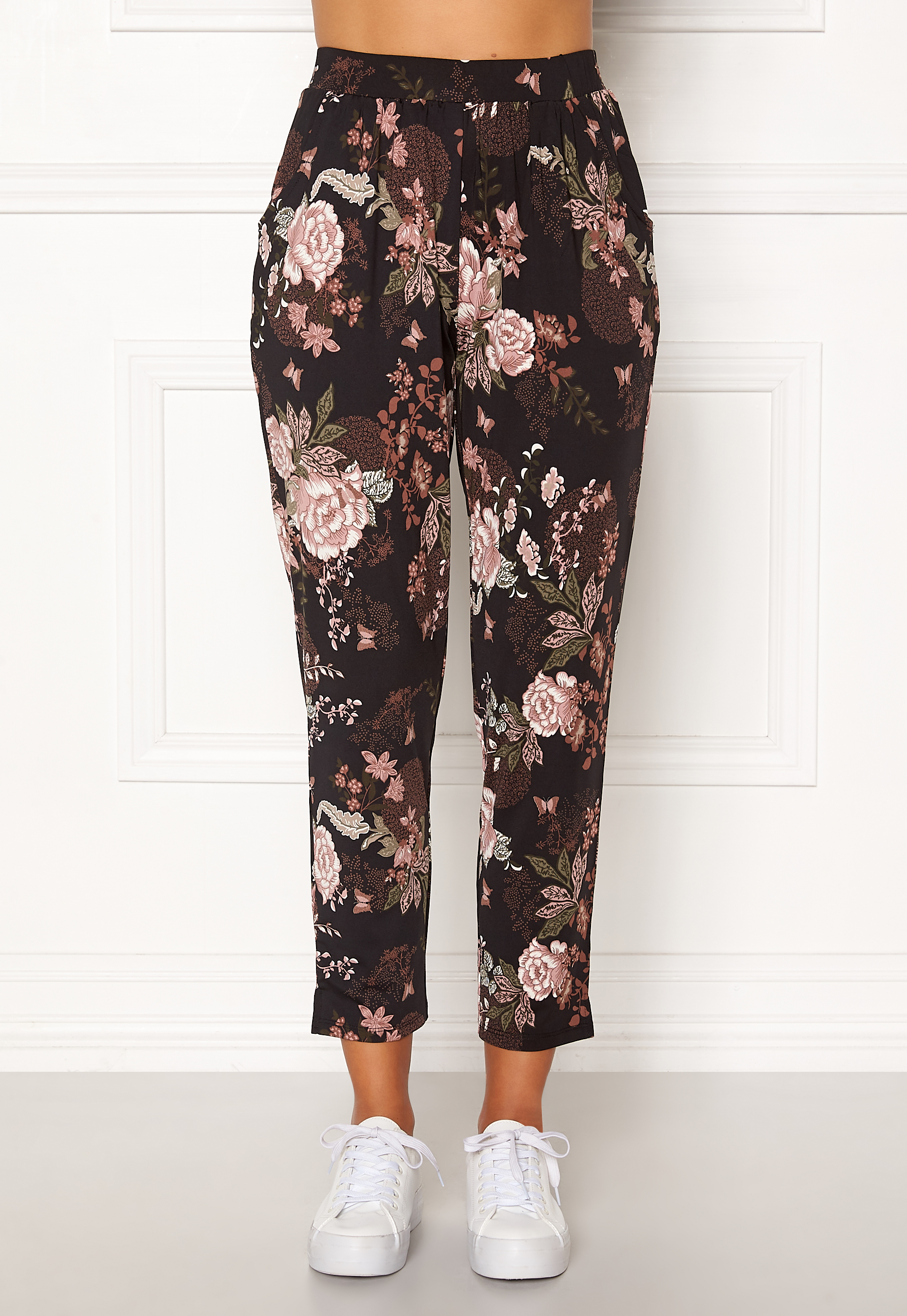 HAZEL TRICOT PANTS BLACK/PATTERNED - 3