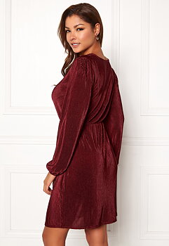 Perla Dress, Wine-Red