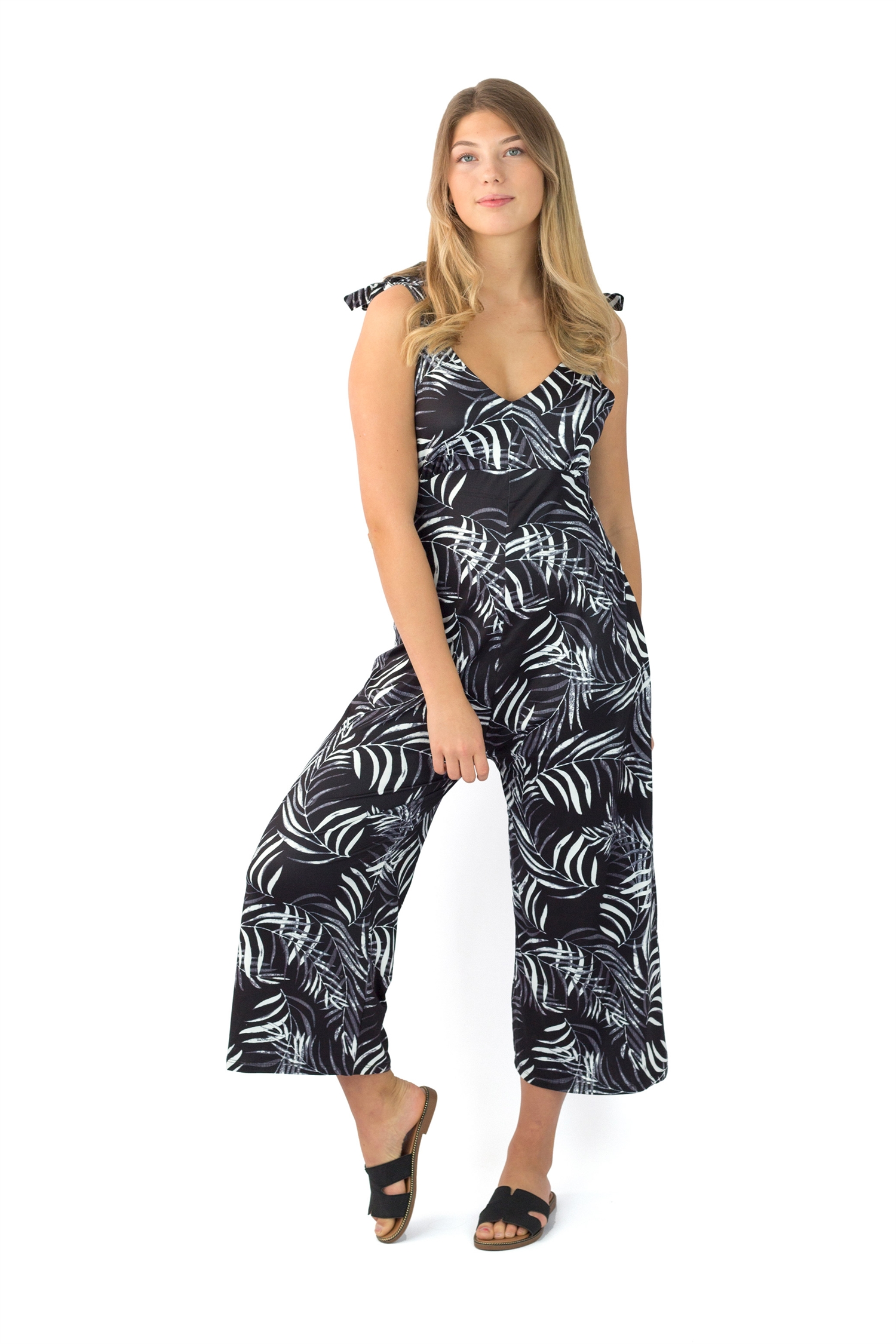 CRUZ JUMPSUIT BLACK/WHITE