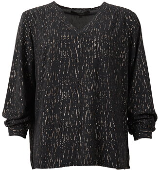 CORDELIA BLOUSE - BLACK