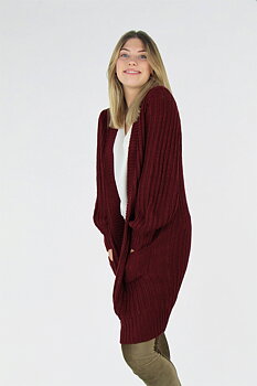 RUBY CARDIGAN - RUBY RED