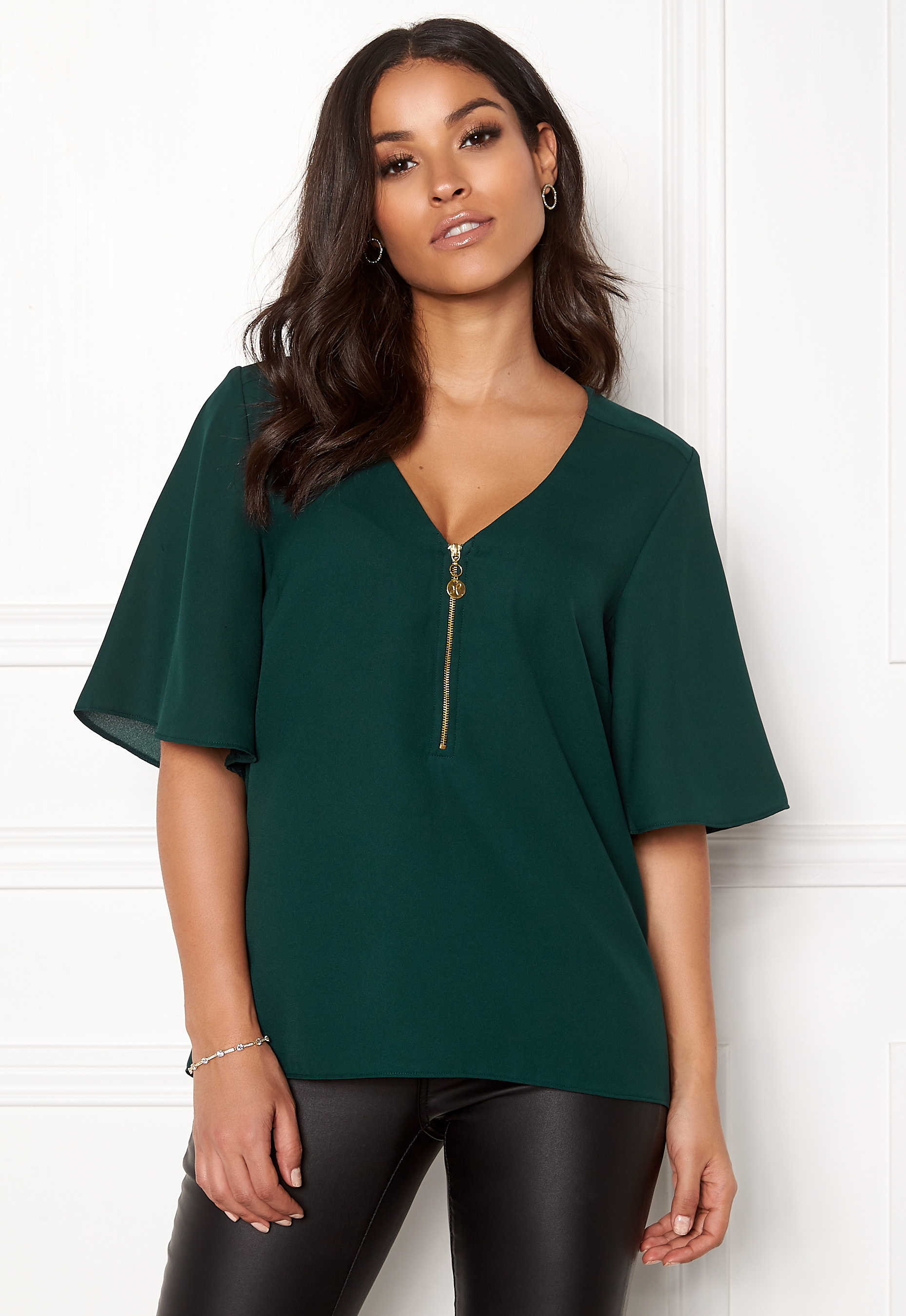 Hallie blouse, Dark green