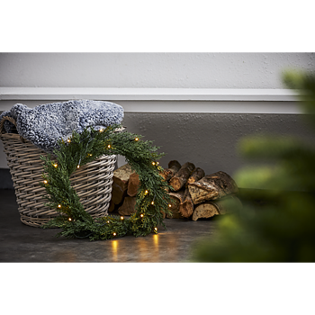 JULDEKORATION - KRANS THUJA - JULBELYSNING