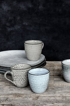 RUSTIC  MUGG GRÅ/BLÅ